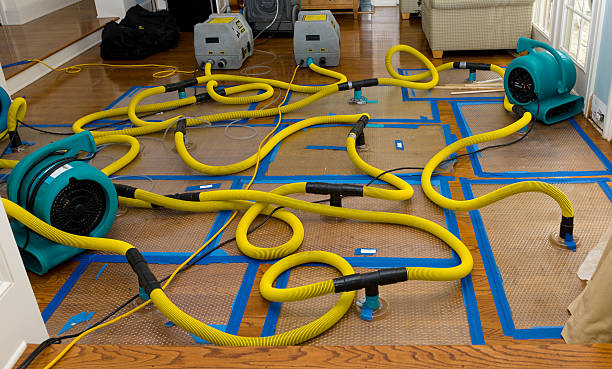 Professional Storm Water Damage Restoration technician working in Midland, OH